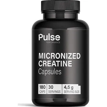 Kreatin Pulse Performance Micronized Creatine Capsules 180 caps