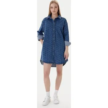 Dámské šaty Tommy Jeans Džínové šaty DW0DW22492 Modrá Relaxed Fit XXS