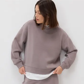 Dámská mikina Reserved - Mikina s modalem - kávová - 690GA-84X - 690GA-84X-XS