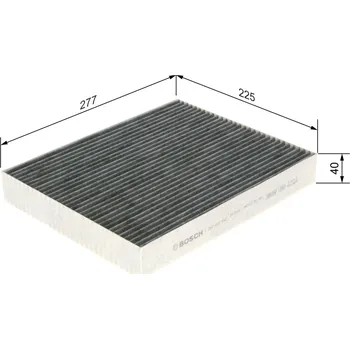 Kabinový filtr Filtr vzduchu v interiéru BOSCH 1 987 435 552