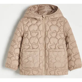 Reserved - Prošívaná bunda s kapucí - béžová - 9688X-80X - 9688X-80X-92