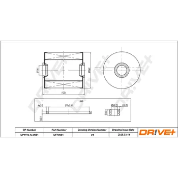 Palivový filtr Palivový filtr Dr!ve+ DP1110.13.0051