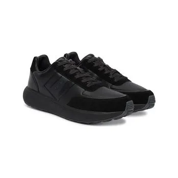 Dámské tenisky Calvin Klein Sneakersy City Runner Laceup Tape Lth HM0HM02033 Černá 45