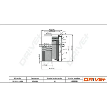 Vzduchový filtr Vzduchový filtr Dr!ve+ DP1110.10.0284