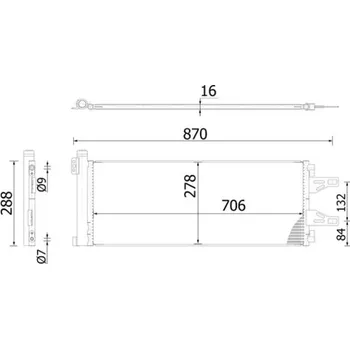 Ventilátor topení a klimatizace Kondenzátor klimatizace MAHLE ORIGINAL AC 368 000S