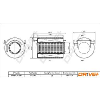 Vzduchový filtr Vzduchový filtr Dr!ve+ DP1110.10.0258