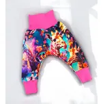 Dětské rostoucí tepláky baggy 56 68 Velikost: 56/68 žirafy Dětské tepláky