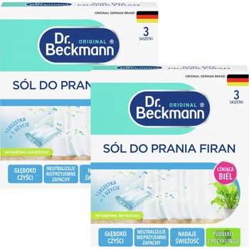 Prací prášek Dr. Beckmann Sůl na praní a bělení záclon 6x40g