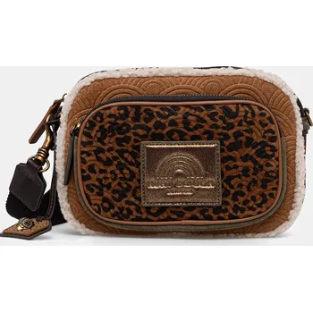 Kabelka Kožená kabelka Kurt Geiger London SOUTHBANK 5033948219 hnědá 82X, vel. ONE SIZE