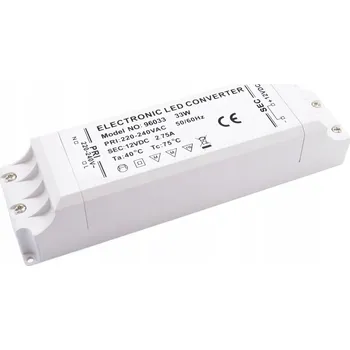 Transformátor TRANSFORMÁTOR 12V 33W 220-240V PRO LED PÁSKY A SVĚTLA