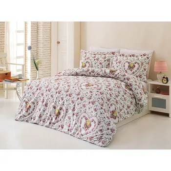 Povlečení Bavlněné povlečení Srdce růže Velikost: 70x90, 140x200 cm