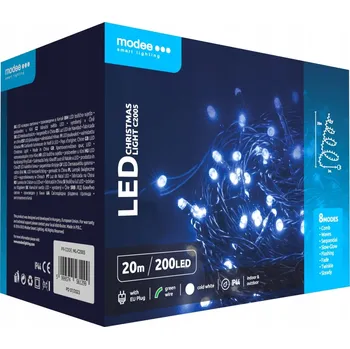 Vánoční dekorace Vánoční osvětlení na stromeček modee 20 m COLD 200 LED ML-C2005
