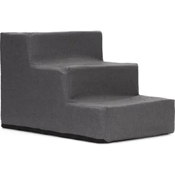 Schody a rampa pro psa Springos PA0336 Schůdky pro psa 45x30x30 cm tmavě šedé