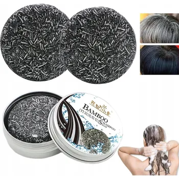Šampon Šampon v kostce s bambusovým uhlím Bamboo Shampoo Soapn 2 ks