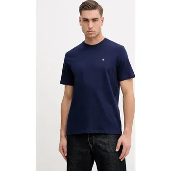Pánské oblečení Bavlněné tričko Calvin Klein Jeans LV04RD254G námořnická modř 59X, vel. XL