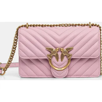 Kabelka Kožená kabelka Pinko 100074.A0GK růžová 30A, vel. ONE SIZE