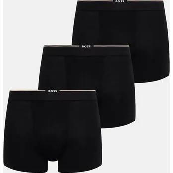 Pánské spodní prádlo Boxerky BOSS BoxerBr 3P Bamboo 3-pack 50534503 černá 99X, vel. XXL