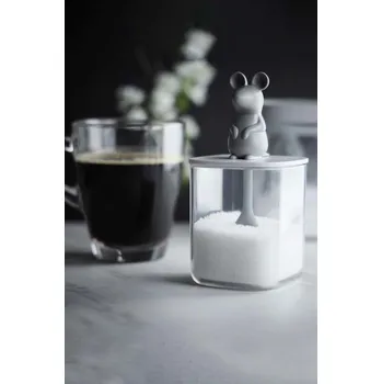 Dóza na potraviny Nádoba s víkem Qualy Lucky Mouse QL10365.CL.GY vícebarevná MLC