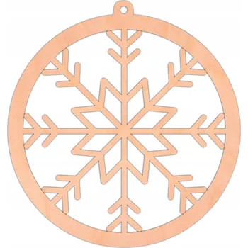 Vánoční dekorace Prolamovaná Vánoční Koule , Vánoční Baňky ve tvaru sněhová vločka 8,5 cm 1 ks