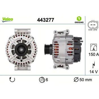 Alternátor Alternátor VALEO 443277