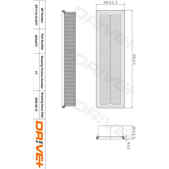 Vzduchový filtr Vzduchový filtr Dr!ve+ DP1110.10.0377