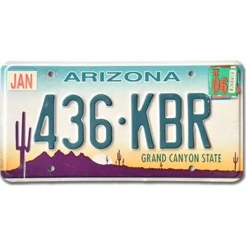 Plechová cedule Americká SPZ Arizona Grand Canyon 436-KBR