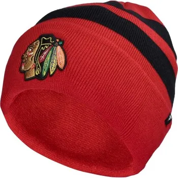 Čepice Čepice FANATICS CHICAGO BLACKHAWKS SWIPE CUFFED BEANIE UNI Červená, Černá, Zlatá