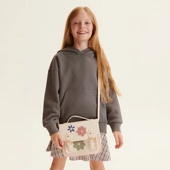 Dívčí mikina Reserved - Mikina s kapucí - tmavě šedá - 9916V-90X - 9916V-90X-152