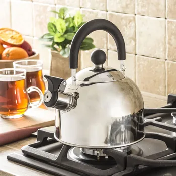 Konvice na čaj Nerezová konvice s píšťalkou BALL SILVER 2 l