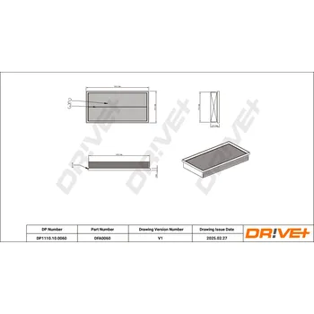 Vzduchový filtr Vzduchový filtr Dr!ve+ DP1110.10.0060