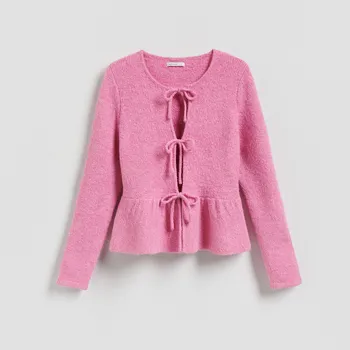 Dámský svetr Reserved - LADIES` SWEATER - růžová - 451HH-30M - 451HH-30M-XL