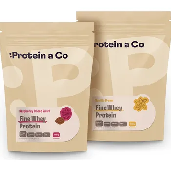 Protein Protein&Co FINE WHEY PROTEIN s extraktem stévie 2 kg - čokoláda