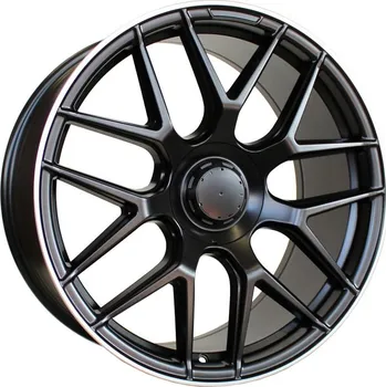 Alu kolo Alu kola Racing Line B5318, 22x10 5x130 ET36, černá matná + leštěný límec (zátěžová)