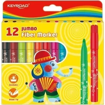 Zvýrazňovač Keyroad Popisovače Jumbo 12 ks