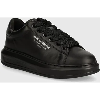 Pánská obuv Kožené sneakers boty Karl Lagerfeld KAPRI MENS KL52584.00X černá 99X, EUR 41