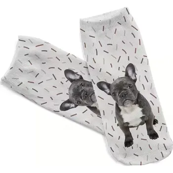 Dámské ponožky dámských kotníkových ponožek – motiv francouzského buldočka - Model2