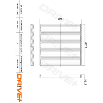 Kabinový filtr Filtr vzduchu v interiéru Dr!ve+ DP1110.12.0051