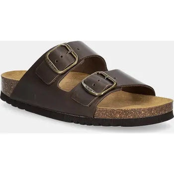 Dámské pantofle Kožené pantofle Scholl JOSEPHINE F318181590 hnědá 98X, EUR 39