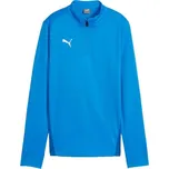 Dámské sportovní triko Puma TEAMGOAL TRAINING 1/4 ZIP TOP W M Modrá, Bílá
