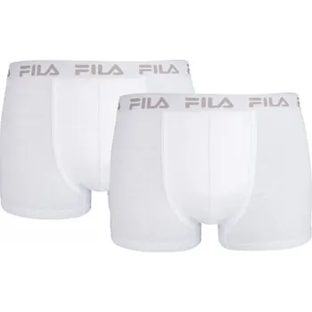 Boxerky Pánské boxerky Fila MAN BOXERS 2 PACK L Bílá