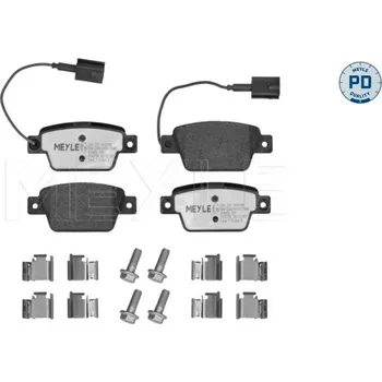 Brzdová destička Sada brzdových destiček, vždy 4 kusy v sadě MEYLE 025 237 1415/PD