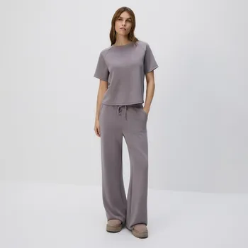 Dámské kalhoty Reserved - Kalhoty se širokými nohavicemi - kávová - 610GA-84X - 610GA-84X-M