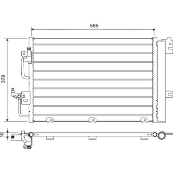 Ventilátor topení a klimatizace Kondenzátor klimatizace VALEO 812704