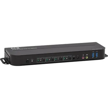 Počítač 4-portový HDMI/USB KVM přepínač - 4K 60 Hz, HDR, HDCP 2.2, IR, sdílení USB
