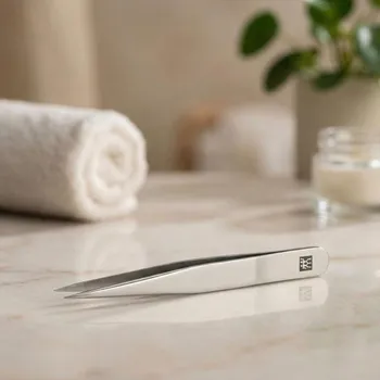 Péče o řasy a obočí ZWILLING CLASSIC INOX 9 cm - špičatá kosmetická pinzeta z nerezové oceli, stříbrná