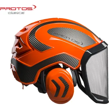 Pracovní přilba Přilba PROTOS® Integral Forest, štít F39, oranžovokarbonová