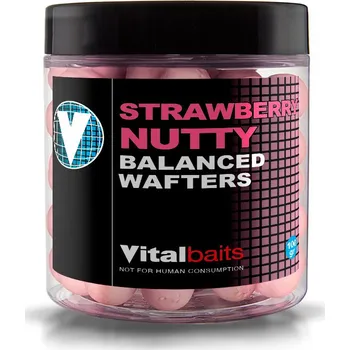 Boilies Vitalbaits Wafters Strawberry Nutty 100g 18mm