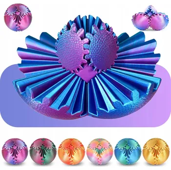 Hračka pro nejmenší GEAR BALL Steampunk antistresová Hračka pro děti i dospělé 6 cm