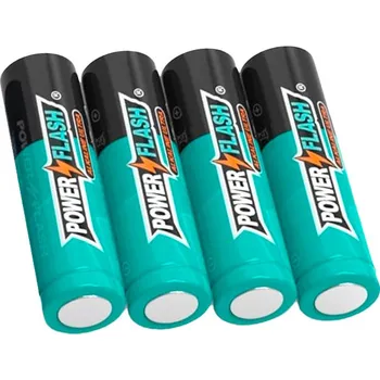 Vybavení pro přežití 4x Nenabíjecí LR6 AA Alkalické Baterie 1,5V - POWERFLASH