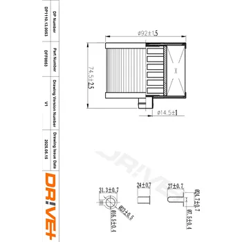 Palivový filtr Palivový filtr Dr!ve+ DP1110.13.0053